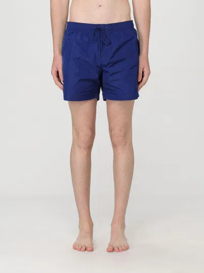 Sundek Stretch Waist Crinkled Nylon Swim Shorts In Marine
