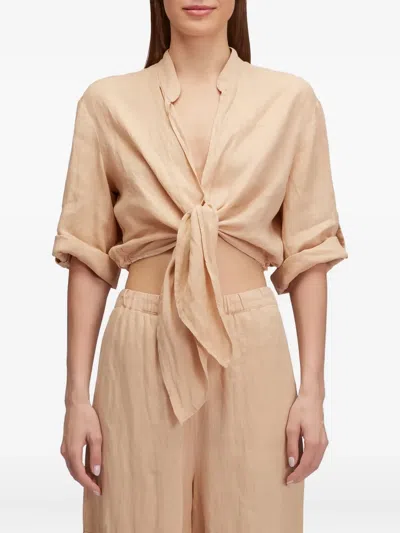Sundek Tie-front Top In Neutral