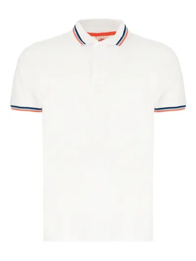 Sundek Tipped Polo Shirt In White