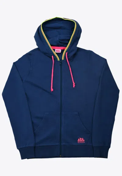 Sundek Tiziana Fleece Cotton Jacket In Blue