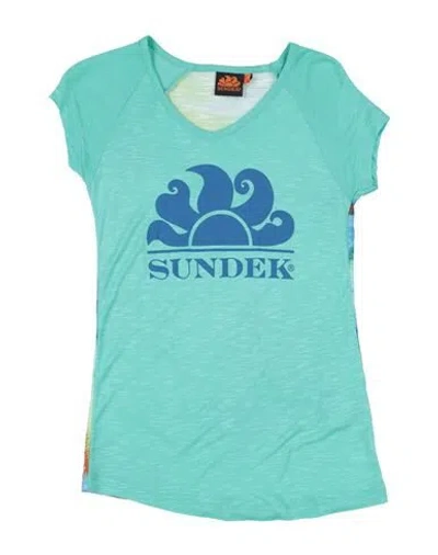 Sundek Babies'  Toddler Girl T-shirt Light Green Size 6 Viscose, Polyester