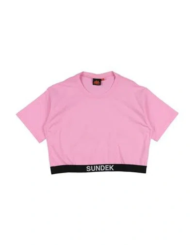 Sundek Babies'  Toddler Girl T-shirt Pink Size 6 Cotton