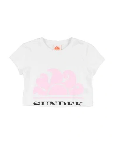 Sundek Babies'  Toddler Girl T-shirt White Size 6 Cotton