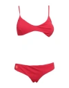 Sundek Woman Bikini Red Size 6 Polyamide, Elastane In Red
