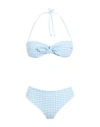 Sundek Woman Bikini Sky Blue Size 4 Polyamide, Polyester, Elastane In Blue