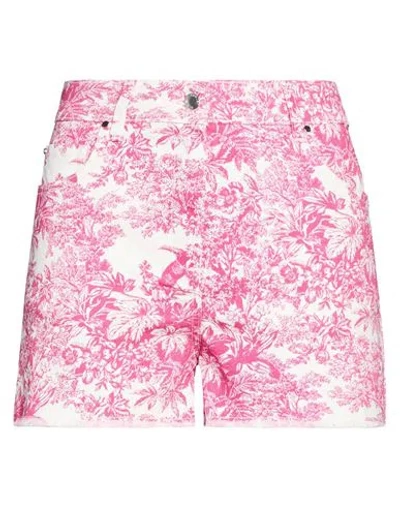 Sundek Woman Denim Shorts Fuchsia Size S Cotton, Elastane In Pink