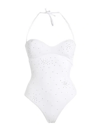 Sundek Woman One-piece Swimsuit White Size 4 Polyamide, Elastane