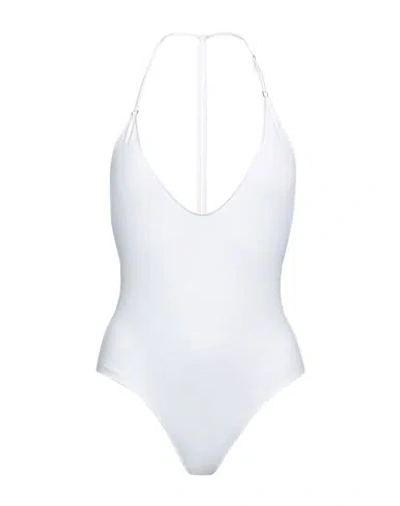 Sundek Woman One-piece Swimsuit White Size L Polyamide, Elastane