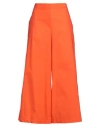 Sundek Woman Pants Orange Size L Cotton In Orange