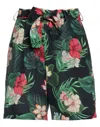 Sundek Woman Shorts & Bermuda Shorts Midnight Blue Size M Viscose