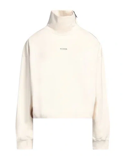 Sundek Woman Sweatshirt Ivory Size M Cotton In White