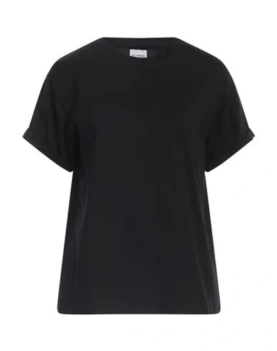 Sundek Woman T-shirt Black Size L Cotton, Elastane