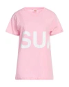 SUNDEK SUNDEK WOMAN T-SHIRT PINK SIZE L COTTON