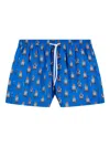 Sundek X Pelo Foundation Dog-print Swim Shorts In Blue