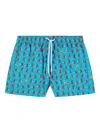 Sundek X Pelo Foundation Dog-print Swim Shorts In Blue