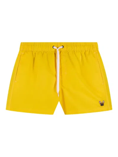 Sundek X Pelo Foundation Striped Swim Shorts In Yellow