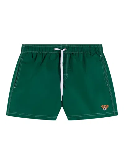 Sundek X Pelo Foundation Striped Swim Shorts In Green