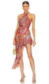 Sundress Amina Dress In Fuchsia,orange