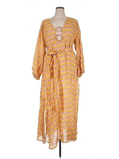 Pre-owned Sundress Casual Dress In Orange