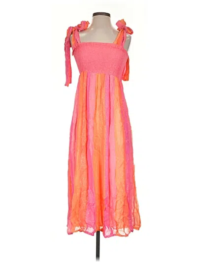 Pre-owned Sundress Casual Dress In Pink