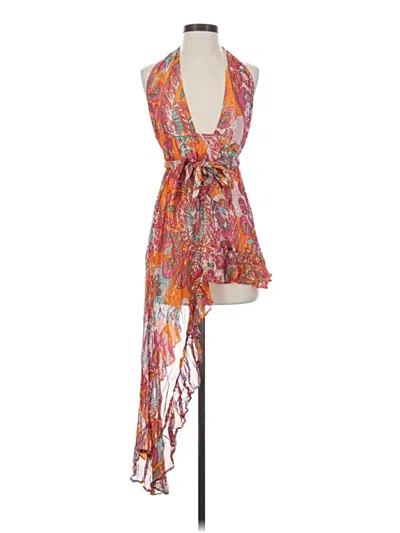 Pre-owned Sundress Cocktail Dress In Orange