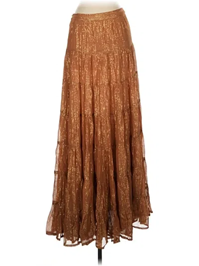 Pre-owned Sundress Formal Skirt In Brown