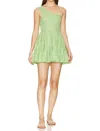 Sundress Joe Mini Dress In Athene Lime In Green