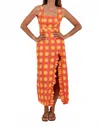 Sundress Mirette Maxi Dress In Yuma Print In Orange