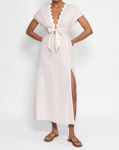 Sundress Nora Long Dress In White