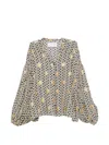 Sundress Stacy Geometric-pattern Blouse In Multi