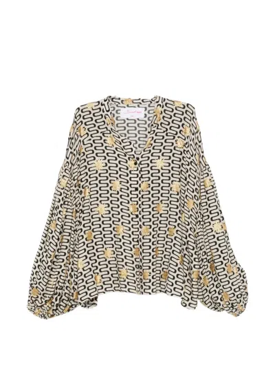 Sundress Stacy Geometric-pattern Blouse In Multi