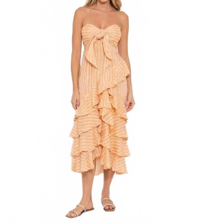 Sundress Women's Ilanila Dress In Peach Sequins In Brown
