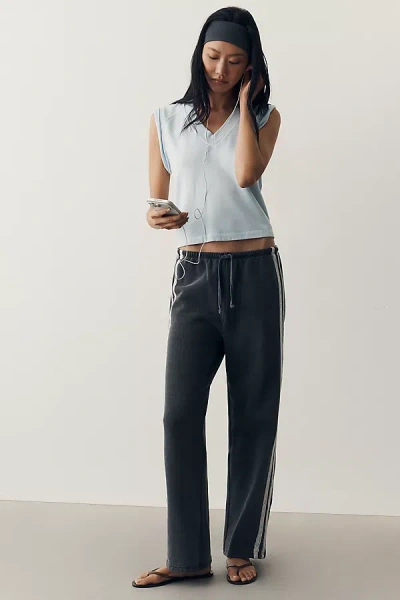 Sundry 100% Cotton Straight-leg Track Pants In Black