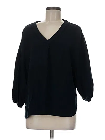 Pre-owned Sundry 3/4 Sleeve Blouse In Black