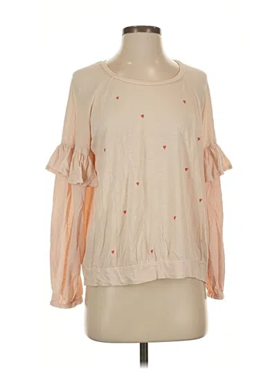 Pre-owned Sundry 3/4 Sleeve T-shirt In Brown