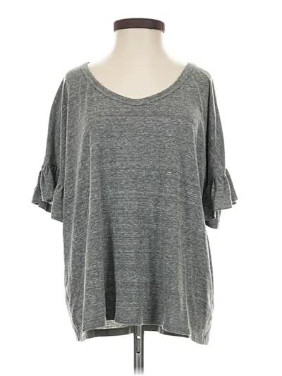 Pre-owned Sundry 3/4 Sleeve T-shirt In Gray
