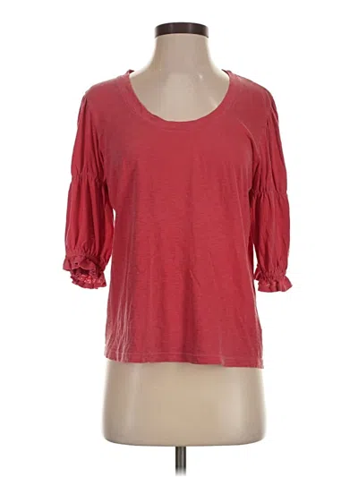 Pre-owned Sundry 3/4 Sleeve T-shirt In Red