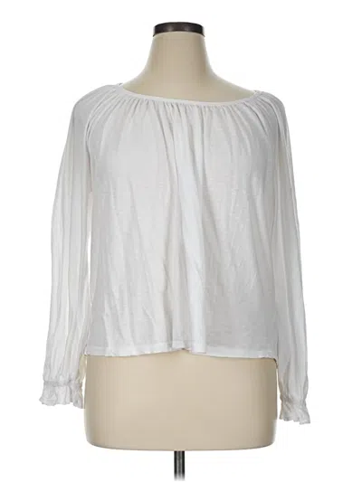 Pre-owned Sundry 3/4 Sleeve T-shirt In White
