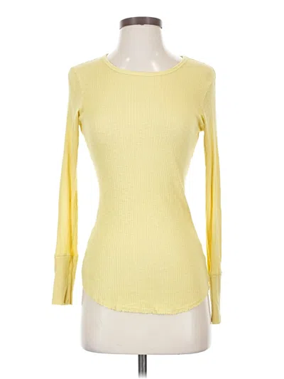 Pre-owned Sundry 3/4 Sleeve T-shirt In Yellow