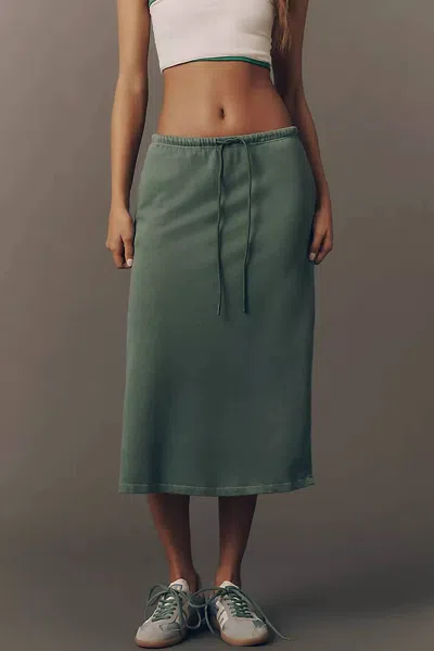 Sundry Academy Pencil Skirt In Loden In Green