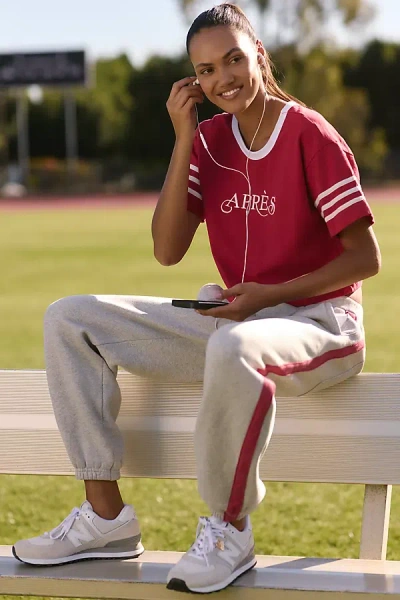 Sundry Après Rugby Tee In Red