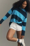 Sundry Bold Stripe Sweater In Blue