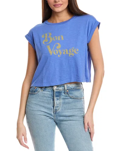 Sundry Bon Voyage Muscle Tank In Blue