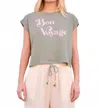 Sundry Bon Voyage Muscle Tank Top In Sage In Gray