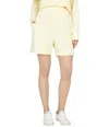 Sundry Boyfriend Shorts Women's Super Soft Fleece Elastic Waist Jdm837 In Neutral