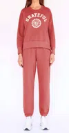 Sundry Boyfriend Sweatpants In Brick In Multi