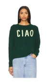 SUNDRY CIAO CREW NECK SWEATER