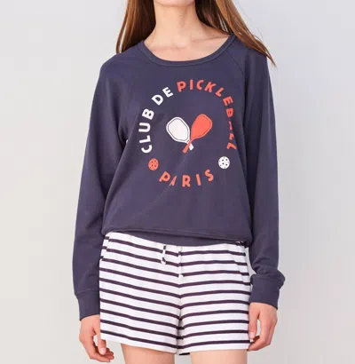 Sundry Club Pickleball Sweatshirt In Navy In Blue