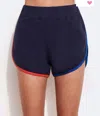 SUNDRY COLORBLOCK VINTAGE SHORTS IN NAVY
