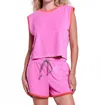 Sundry Courtside Pull On Short In Azalea In Pink